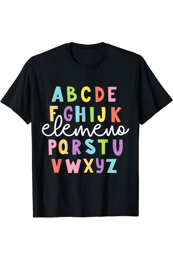 Hot Trending Tee With Alphabet Abc Elemeno Teacher Student Back To School Gift T-Shirt