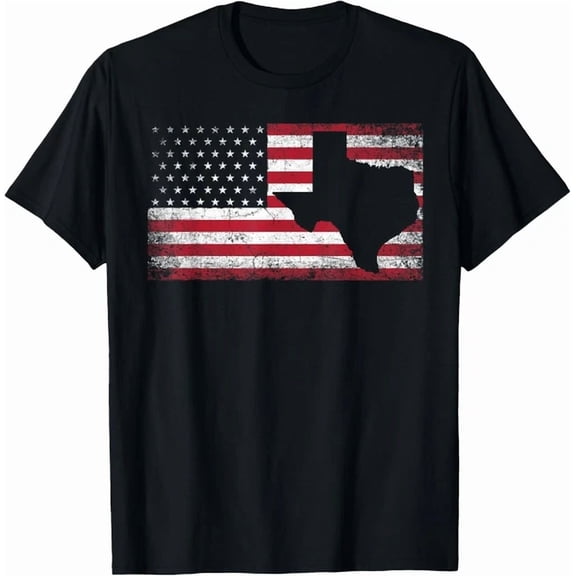 Hot Trending Tee With American Flag Texas 4Th Of July Vintage Gift Gift Unisex T-Shirt