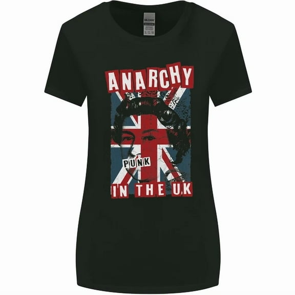 Hot Trending Tee With Anarchy In The Uk Punk Music Rock Womens Womens Wider Cut T-Shirt
