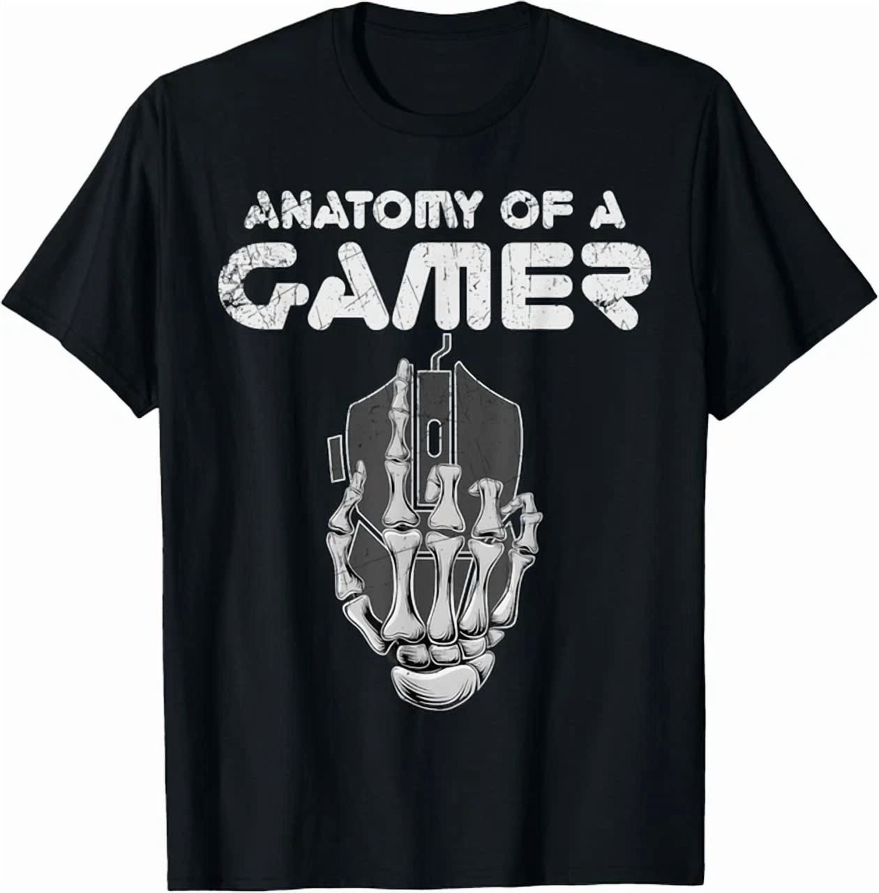 Hot Trending Tee With Anatomy Of A Gamer Skeleton Hand Gaming Gamer ...