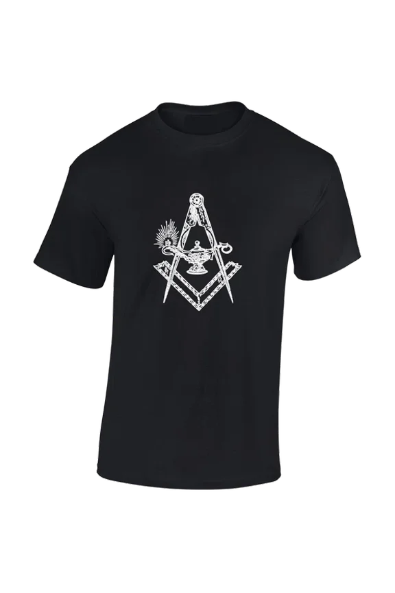 Hot Trending Tee With Ancient Square And Compass Retro Stone Mason Unisex S-5Xl T-Shirt