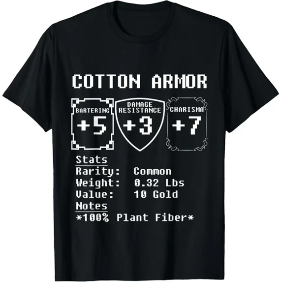 Hot trending tee with armor design roleplaying tabletop gaming gift