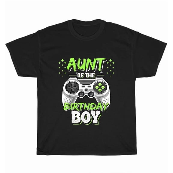 Hot Trending Tee With Aunt Of The Birthday Boy Matching T-Shirt Video Game Gamer Birthday Gift