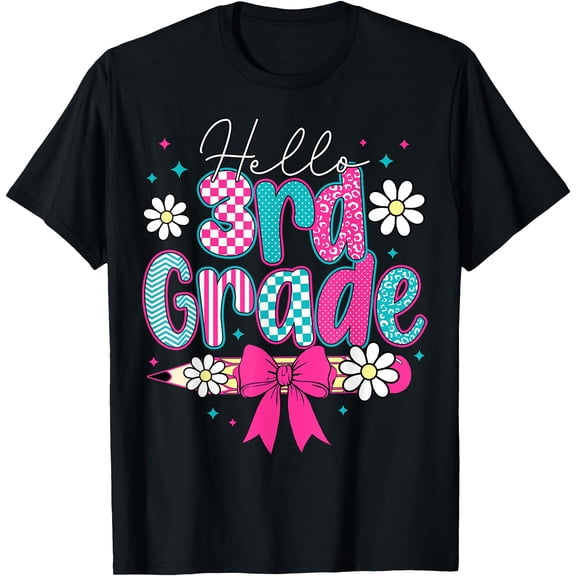 Hot Trending Tee With Back To School Hello Third Grade Team 3Rd Grade T-Shirt