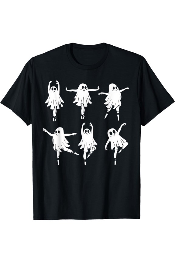 Hot Trending Tee With Ballet Ghost Dancer Spooky Dance Teacher Halowen