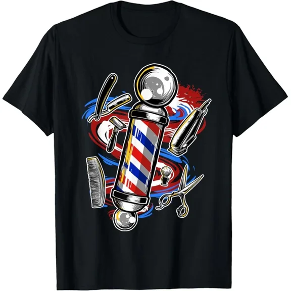 Hot Trending Tee With Barber Barbershop Hairstylist Hair Style Haircut Gift Unisex T-Shirt
