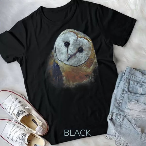 Hot Trending Tee With Barn Owl Owl Art T-Shirt Unisex T-Shirt