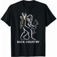 thumbnail image 1 of Hot Trending Tee With Bigfoot Sasquatch Back Country Bow Hunting Hunter T-Shirt, 1 of 5
