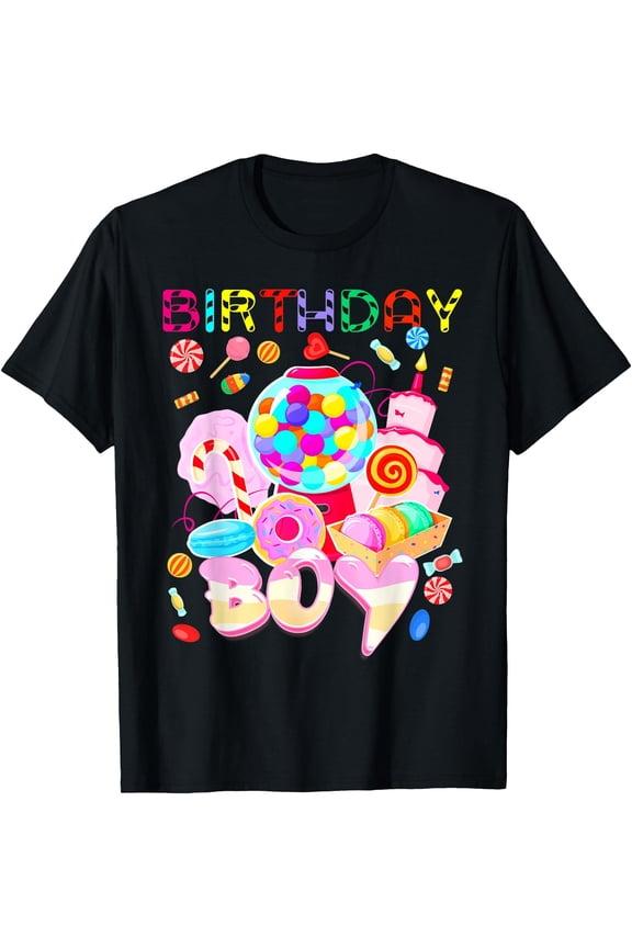 Hot Trending Tee With Birthday Boy Candy Land Candy Crew Sweet Birthday S-5Xl T-Shirt