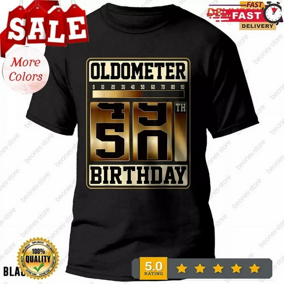 Hot Trending Tee With Birthday T-Shirt Oldometer 49-50 Fathers Day Gift For Men Retro Odometer T