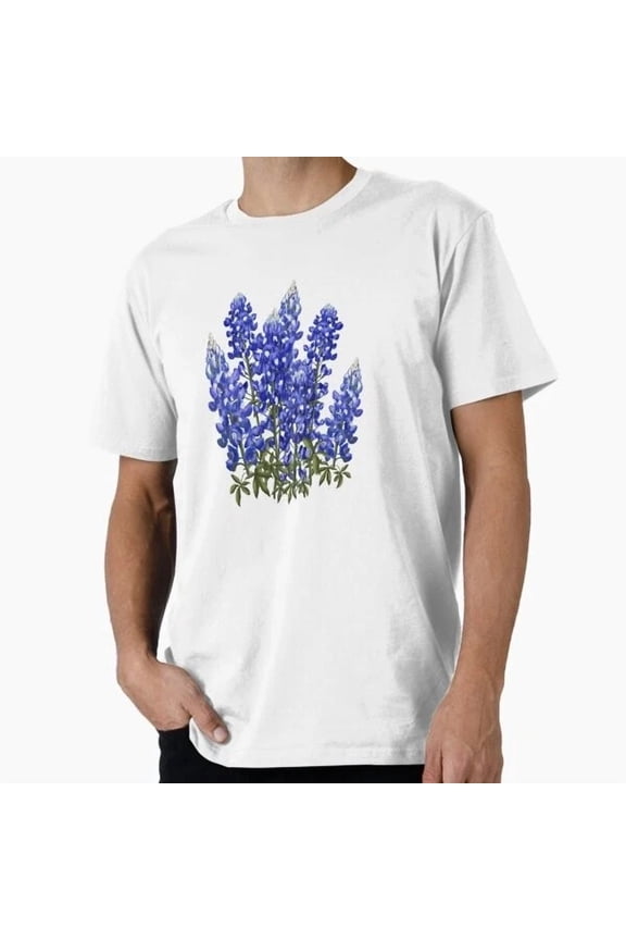 Hot Trending Tee With Bluebonnets, Womens Texas Bluebonnet Wildflower Bo T-Shirt S-5Xl