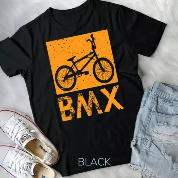 Hot Trending Tee With Bmx Bike Rider Racing Bicycle Gift Boys Girls T-Shirt Unisex T-Shirt