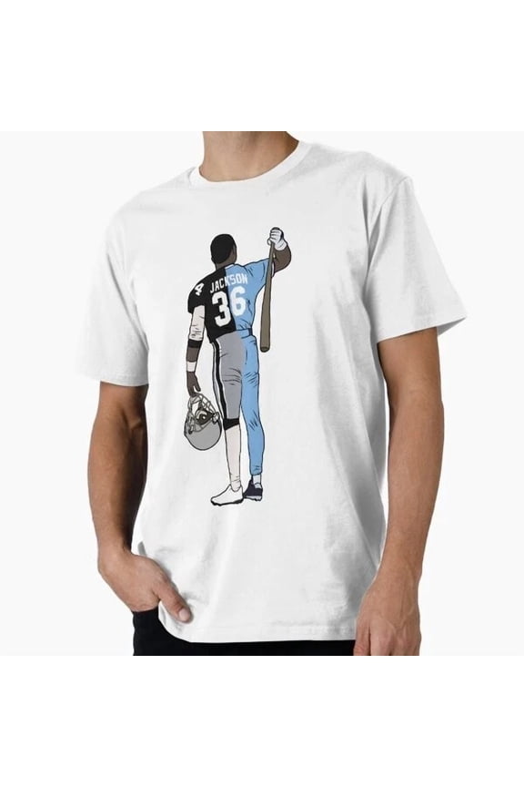 Hot Trending Tee With Bo Jackson Two Sport Athlete T-Shirt S-5Xl