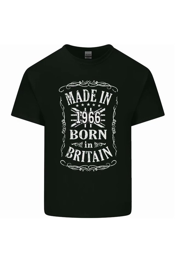 Hot Trending Tee With Born In Britain 59Th Birthday Made 1966 Mens Womens S-5Xl T-Shirt