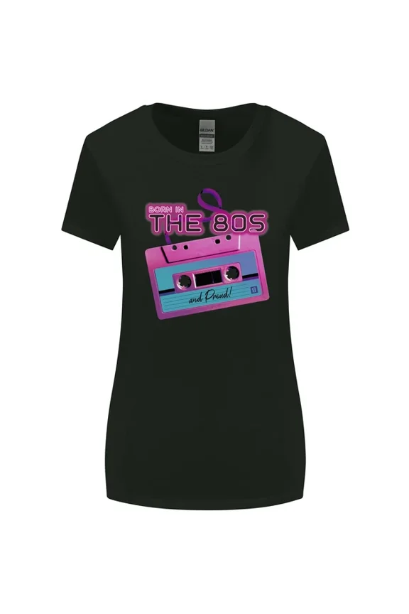 Hot Trending Tee With Born In The 80S Birthday Music 80'S Womens Womens Wider Cut T-Shirt