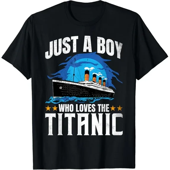 Hot Trending Tee With Boys Who Just Love The Rms Titanic Tee Shirts Gift Unisex T-Shirt