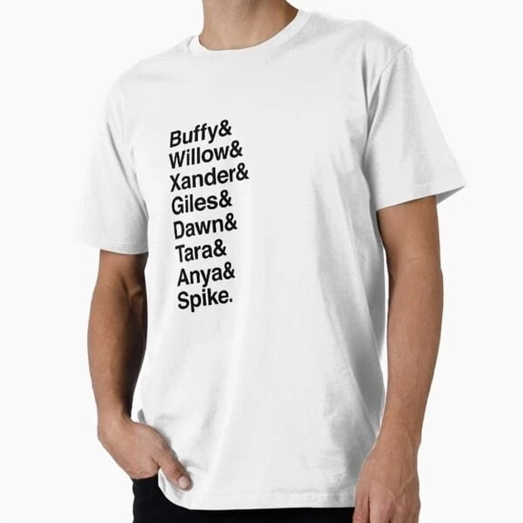 Hot Trending Tee With Buffy The Vampire Slayer Cast T-Shirt S-5Xl