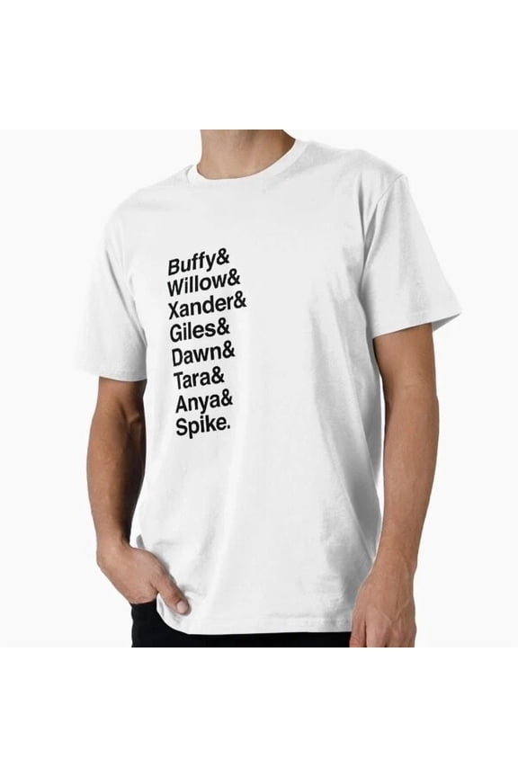 Hot Trending Tee With Buffy The Vampire Slayer Cast T-Shirt S-5Xl