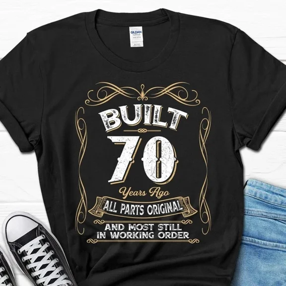Hot Trending Tee With Built 70 Years Ago All Parts Original Shirt, Vintage 1955 T-Shirt, Gift For G...