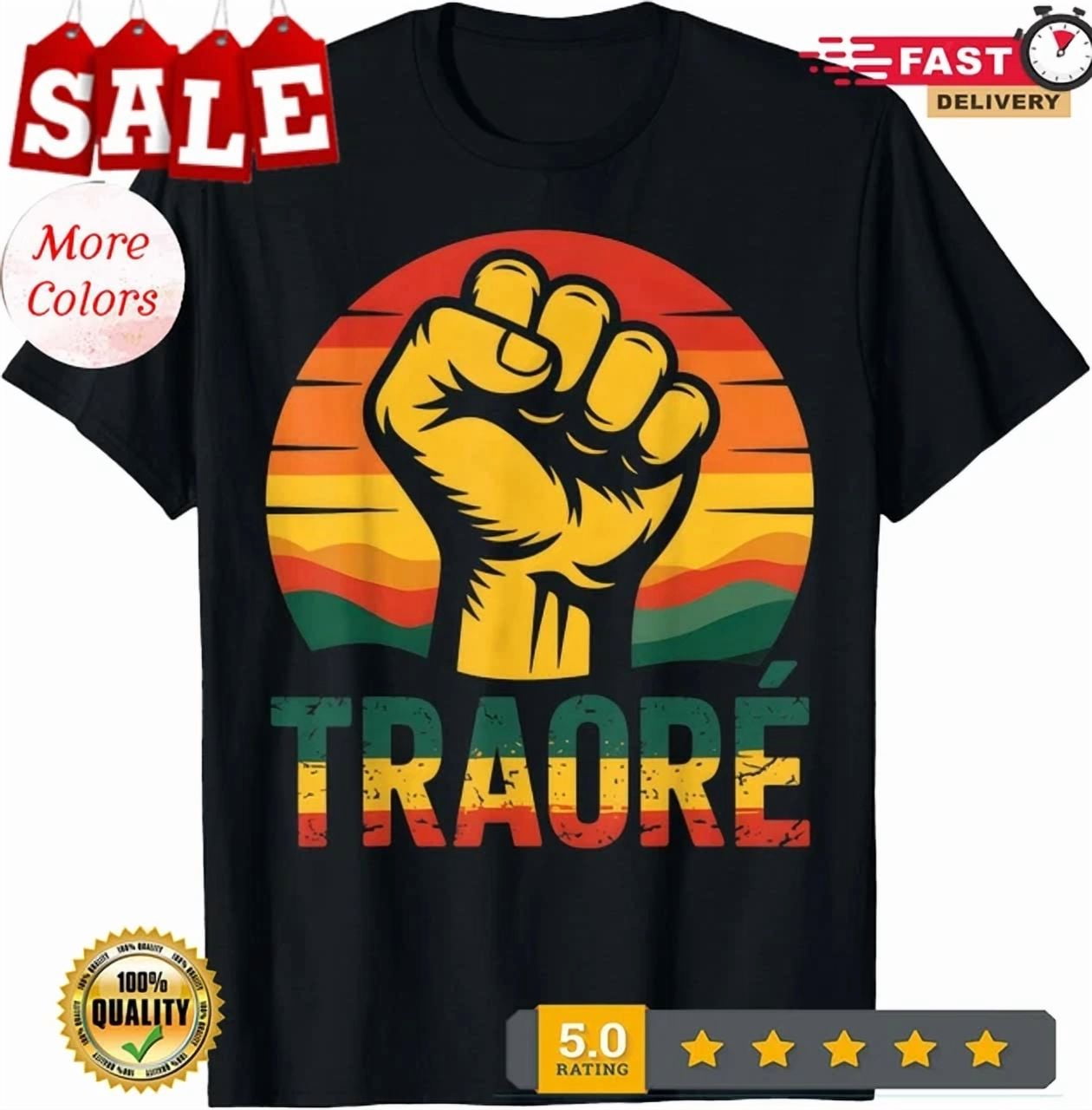 Ibrahim Traore Thomas Sankara Long Sleeve Polo Shirt Make Burkina Faso Great Again LT15