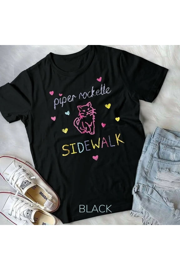 Hot Trending Tee With Cat Vitntage Piper Rockelle Sidewalk T-Shirt Unisex Form T-Shirt