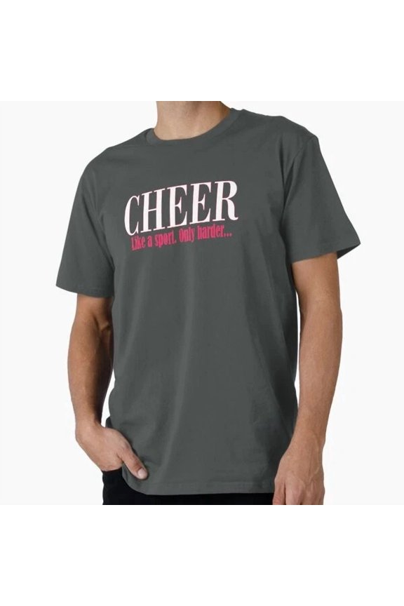 Hot Trending Tee With Cheer Like A Sport Only Harder Cheerleader P T-Shirt S-5Xl