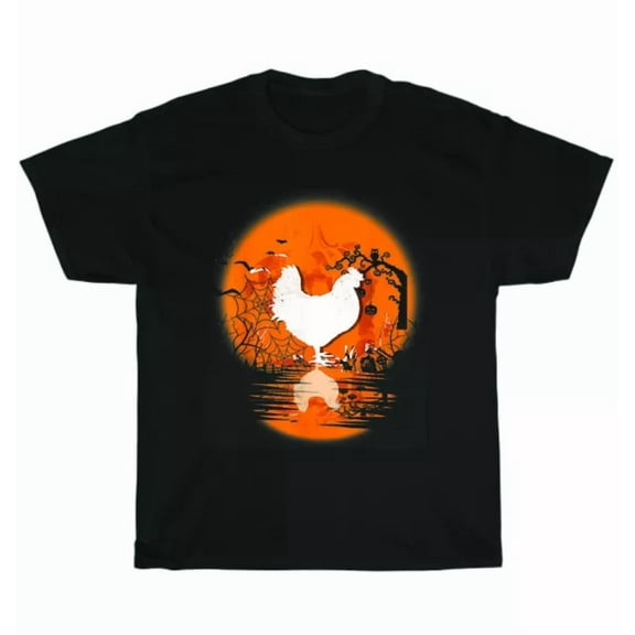 Hot Trending Tee With Chicken Party Ghost Costume Pumpkin Chicken Lovers Fall Season T-Shirt
