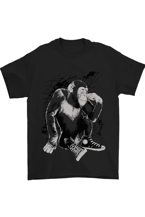Hot Trending Tee With Chilled Out Chimp Chimpanzee Monkey Mens Womens S-5Xl T-Shirt