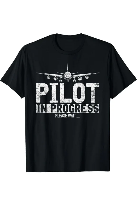 Hot Trending Tee With Copilot Flight Pilot In Progress Future Pilot Gift Unisex T-Shirt