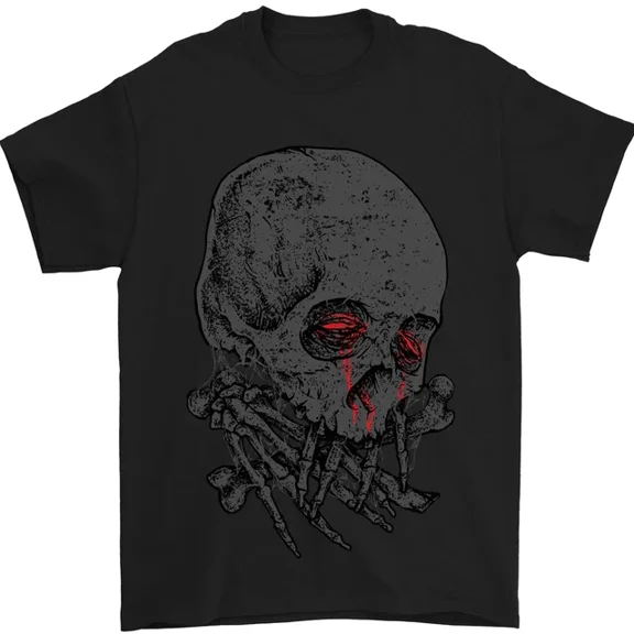 Hot Trending Tee With Crying Blood Skull Mens Womens S-5Xl T-Shirt