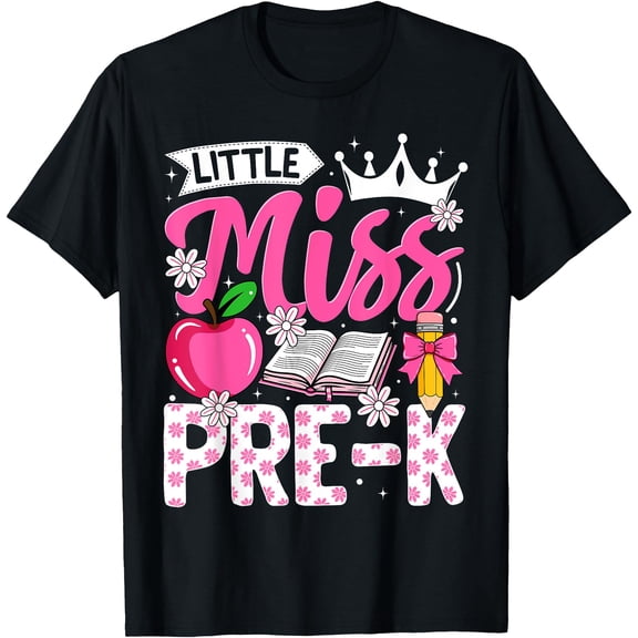 Hot Trending Tee With Cute Back To School Pre-K First Day Of School Pre-K Girls T-Shirt