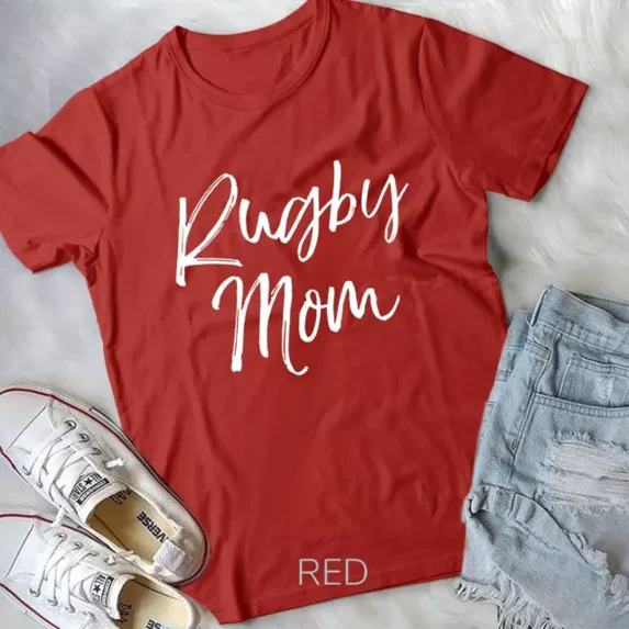 Hot Trending Tee With Cute Matching Rugby Gifts For Family Group Mother Rugby Mom Unisex T-Shirt
