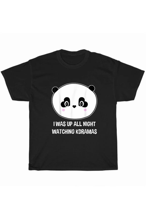Hot Trending Tee With Cute Panda Korean K-Drama K-Pop T-Shirt Teen Gift Idea Cotton Tee S-5Xl