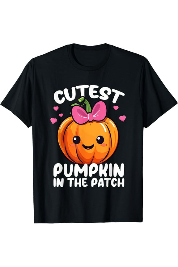 Hot Trending Tee With Cutest Pumpkin In The Patch Fall Girl Pumpkin Unisex S-5Xl T-Shirt