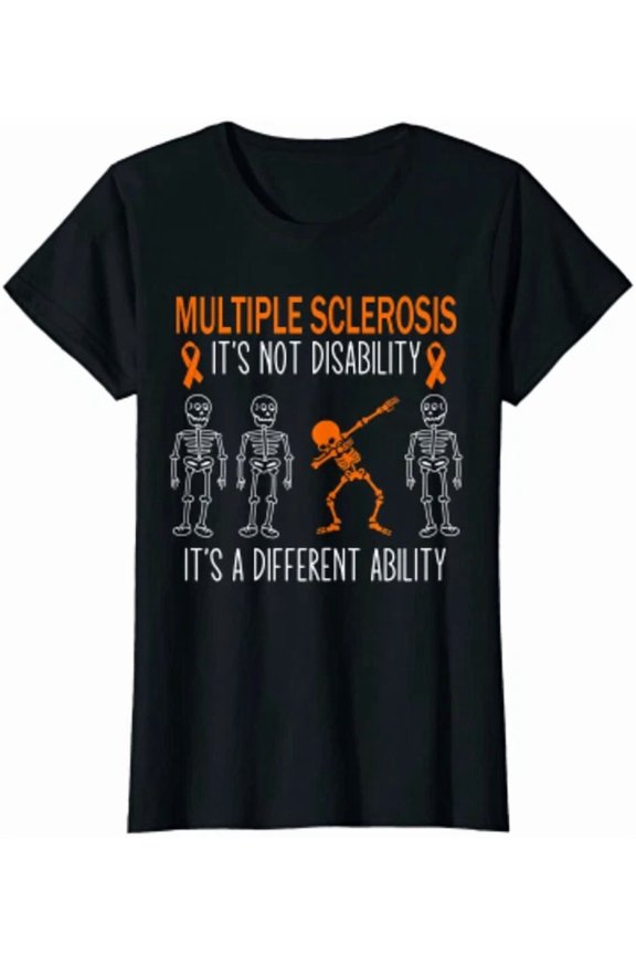 Hot Trending Tee With Dabbing Ability Multiple Sclerosis Awareness Ms T-Shirt