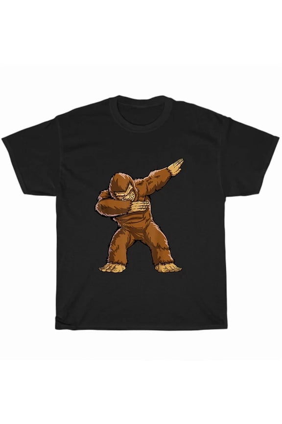 Hot Trending Tee With Dabbing Bigfoot Sasquatch Dab Dance Monster T-Shirt Unisex Tee Gift New