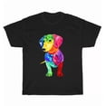 thumbnail image 1 of Hot Trending Tee With Dachshund Colorful Weiner Dog Pet Animal Lover T-Shirt Unisex Tee Gift New, 1 of 5