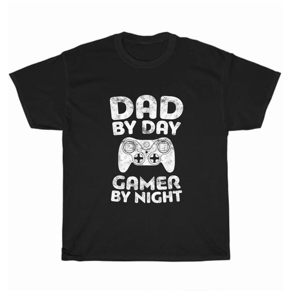 Hot Trending Tee With Dad By Day Gamer By Night Father Video Game Gaming T-Shirt Unisex Tee Gift