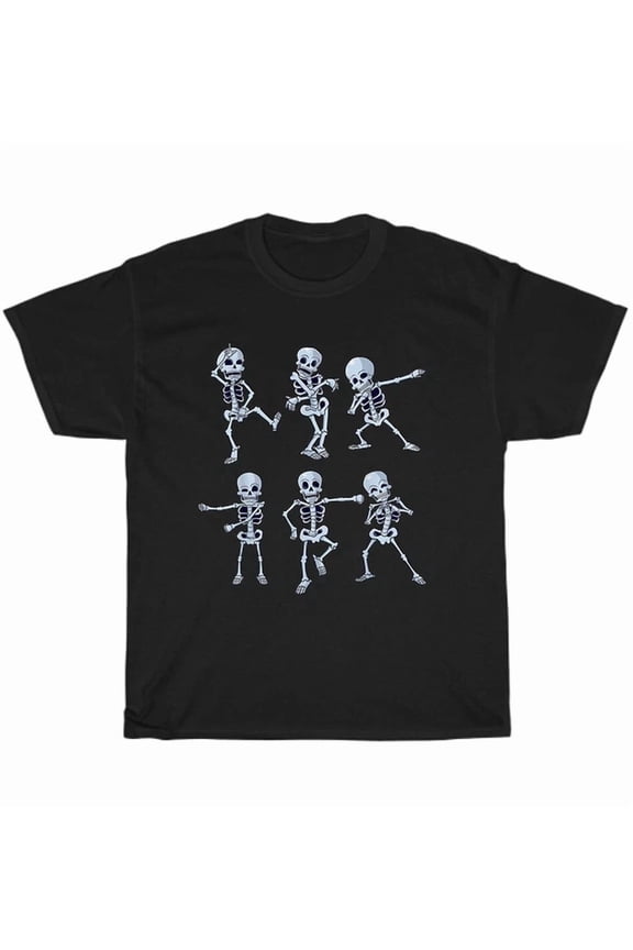 Hot Trending Tee With Dancing Skeletons Dabbing Skeleton Dab Dance Costume T-Shirt Unisex