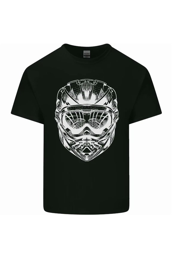 Hot Trending Tee With Downhill Mountain Biking Helmet Dh Mtb Mens Womens S-5Xl T-Shirt