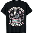 thumbnail image 1 of Hot Trending Tee With Easily Distracted By Cats And Books Bookworm Gift Unisex T-Shirt, 1 of 2