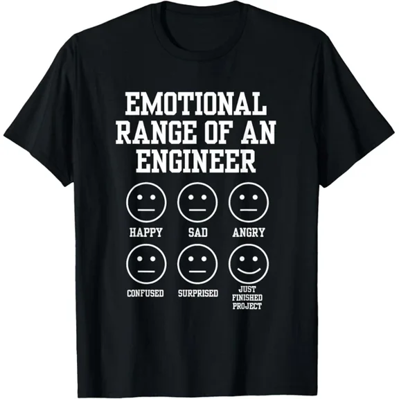 Hot Trending Tee With Emotional Range Of An Engineer Engineering Faces Fan Gift Unisex T-Shirt