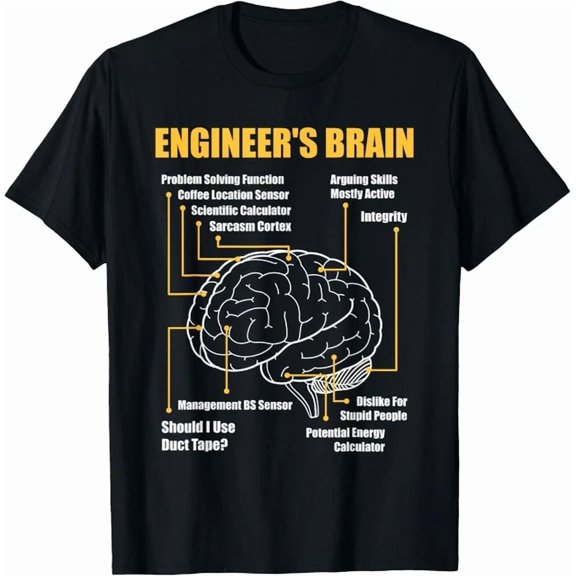 Hot Trending Tee With Engineer'S Brain Engineering Gift Unisex T-Shirt