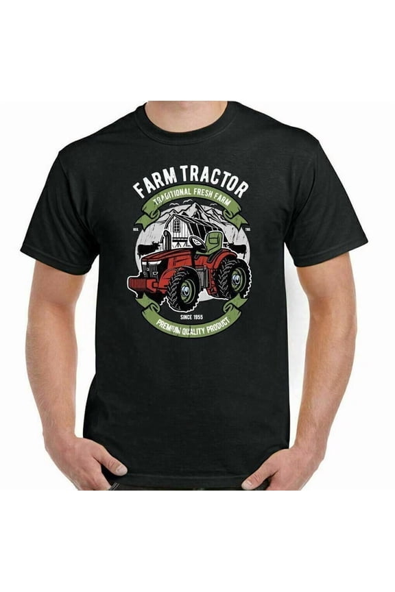 Hot Trending Tee With Farm Tractor Mens Womens Farming T-Shirt Farmer Driver Gift Father'S Day Top