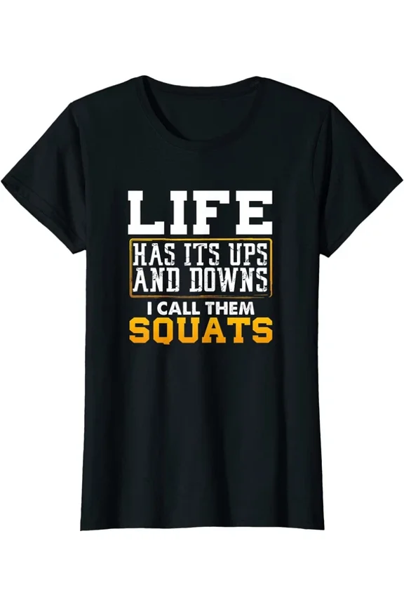 Hot Trending Tee With Fitness Gym Workout Weights Squat Gift T-Shirt