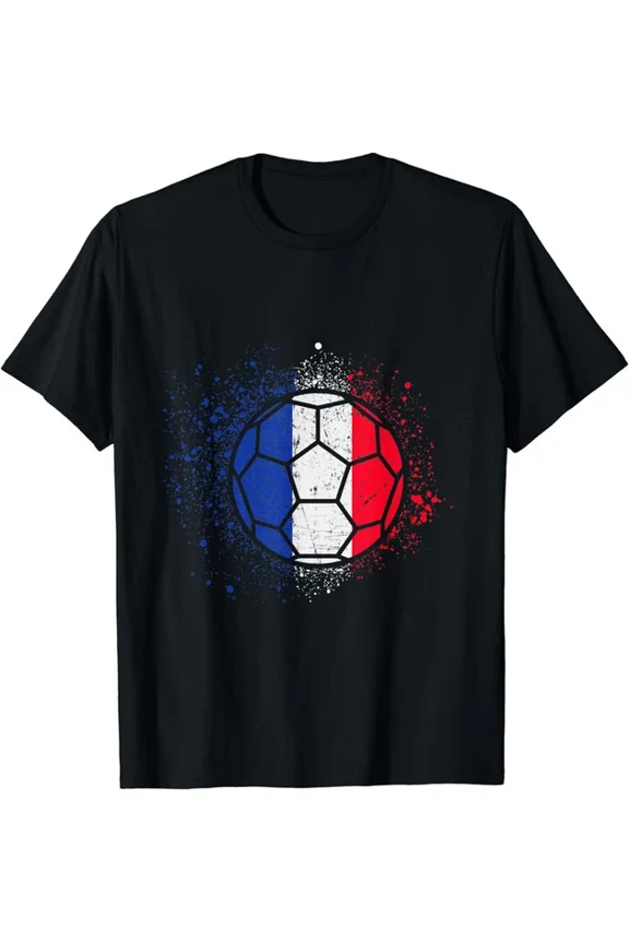 Hot Trending Tee With France Flag World Soccer Fans Jersey Football Cool Unisex S-5Xl T-Shirt