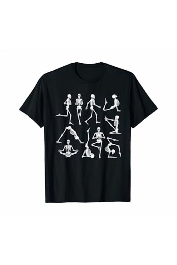 Hot Trending Tee With Funny Skeleton Yoga Yogi Gifts Men Women Unisex S-5Xl T-Shirt
