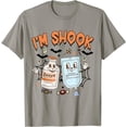 thumbnail image 1 of Hot Trending Tee With Funny Zosyn I'M In Shook Spooky Icu Er Nurses Week Unisex S-5Xl T-Shirt, 1 of 2