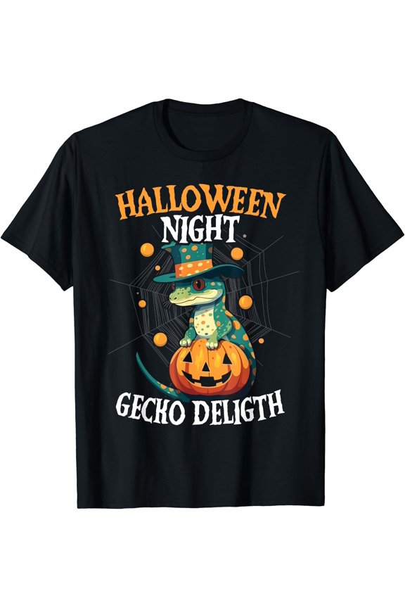 Hot Trending Tee With Gecko Halowen Scary Reptile Spooky Lizard