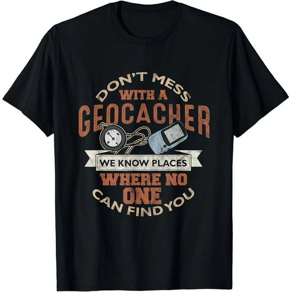 Hot Trending Tee With Geocache Geocaching Treasure Hunt Boys Men Gift Unisex T-Shirt
